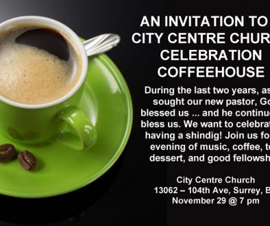 A City Centre Church Celebration Coffeehouse